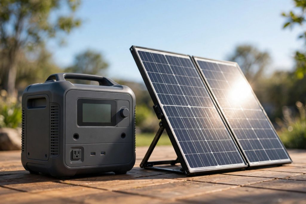 How long does it take to charge a solar generator - portable power station charging with solar panel