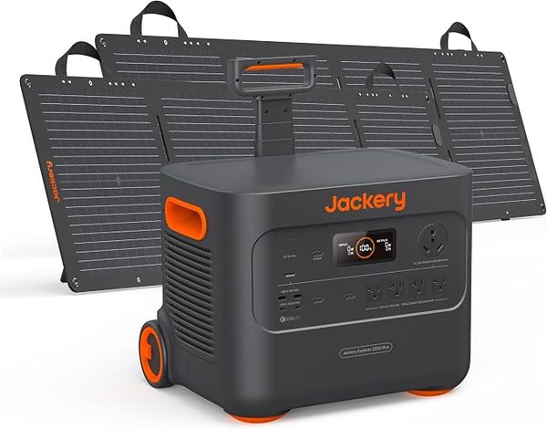 Jackery Explorer 2000 Plus 2042Wh solar generator bundle product image