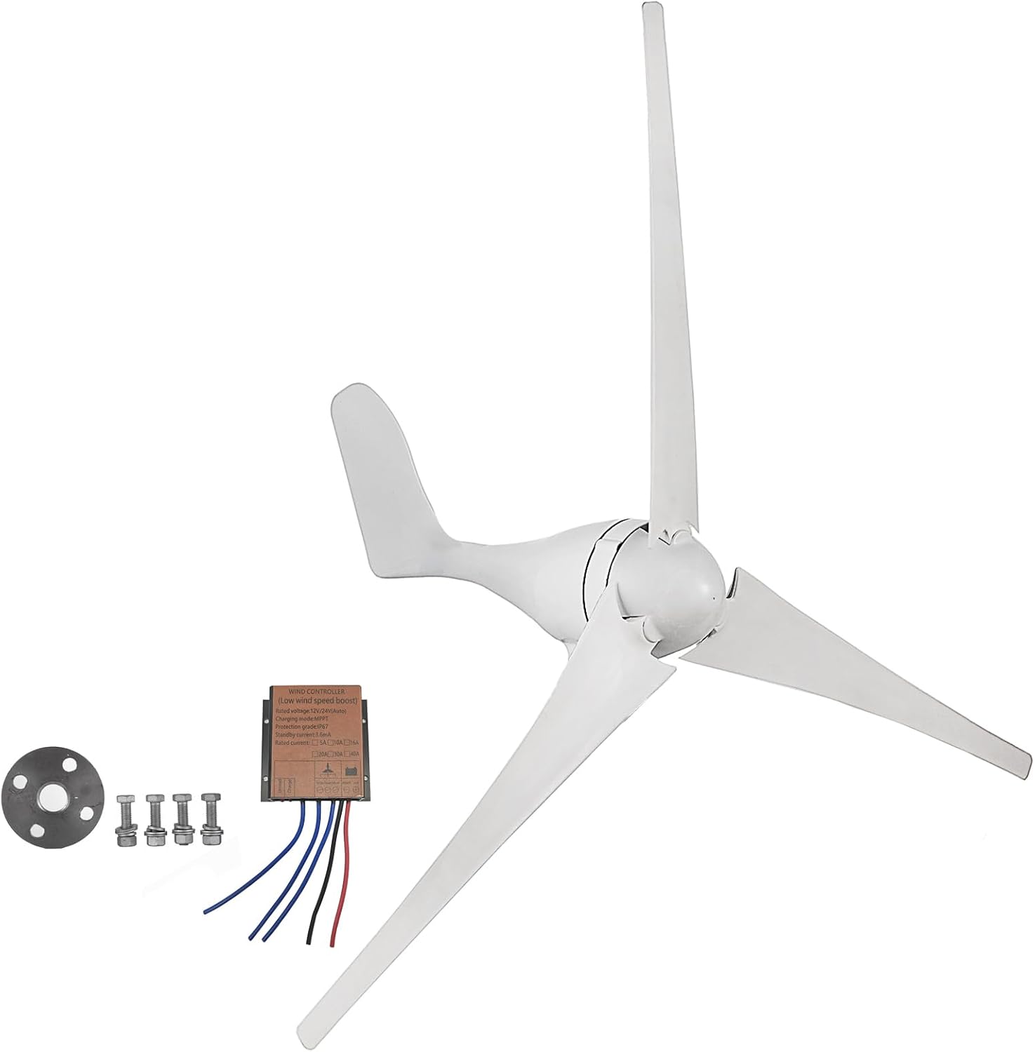 400W Wind Turbine Generator,12V Wind Generator Kit with MPPT Controller 3 Blades Suitable for Boats, Gazebos, Chalets, or Mobile Homes