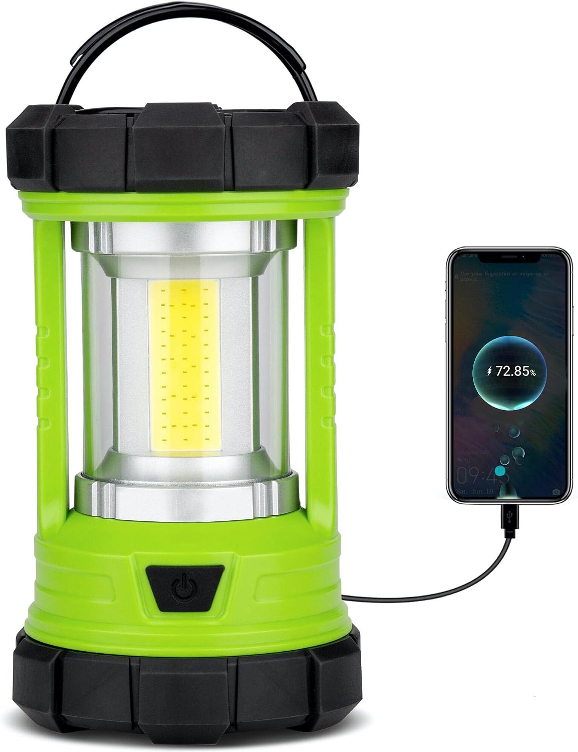 Favourlite Rechargeable Camping Lantern, 3000LM 360° LED Light for Power Outages, 4400mAh with USB-C Emergency Phone Charging, 5 Modes, Water-Resistan