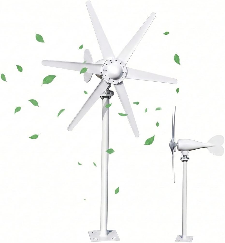 800W horizontal wind turbine generator with 12V 24V output