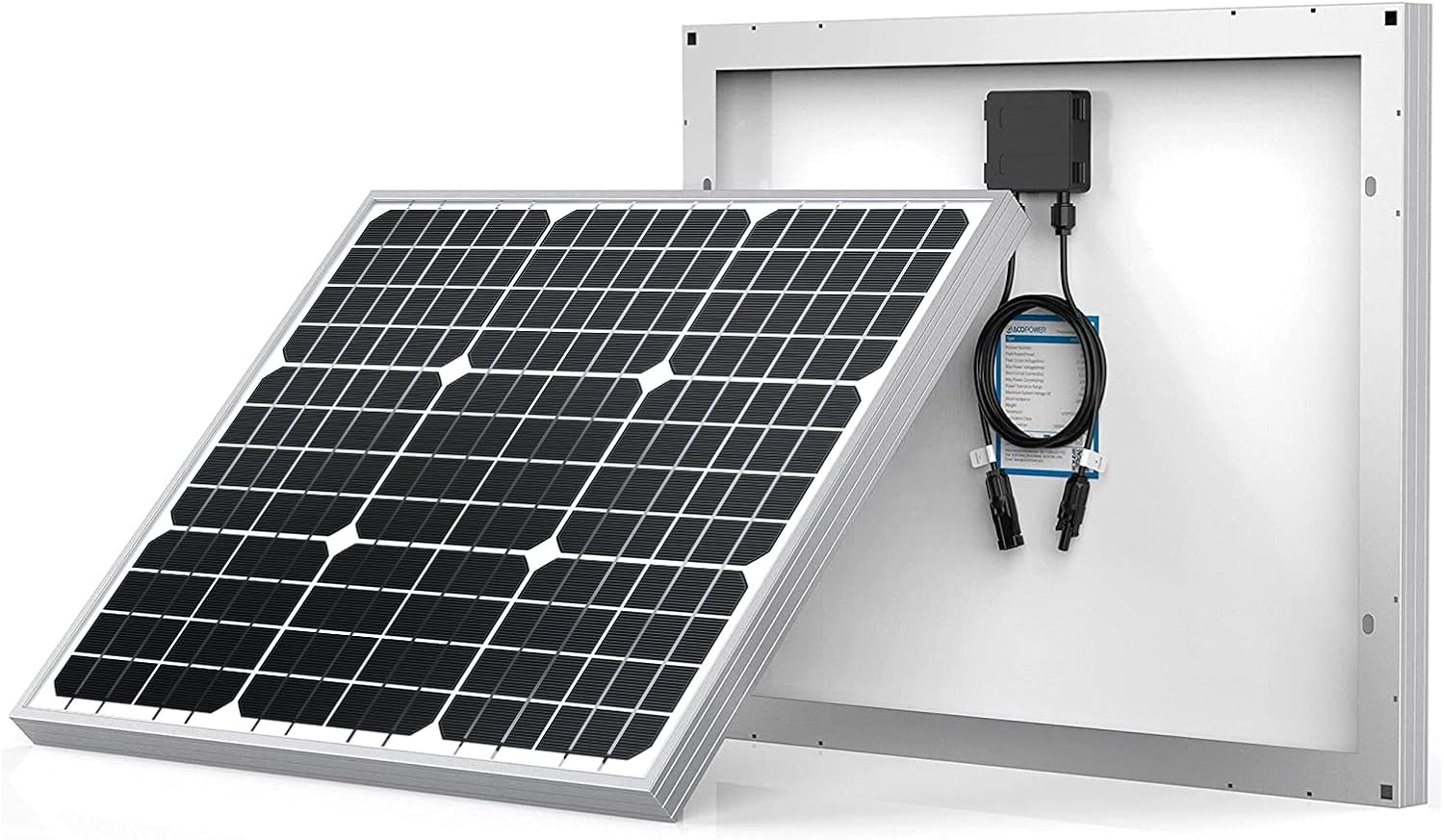 ACOPOWER 50W 12V monocrystalline solar panel product photo