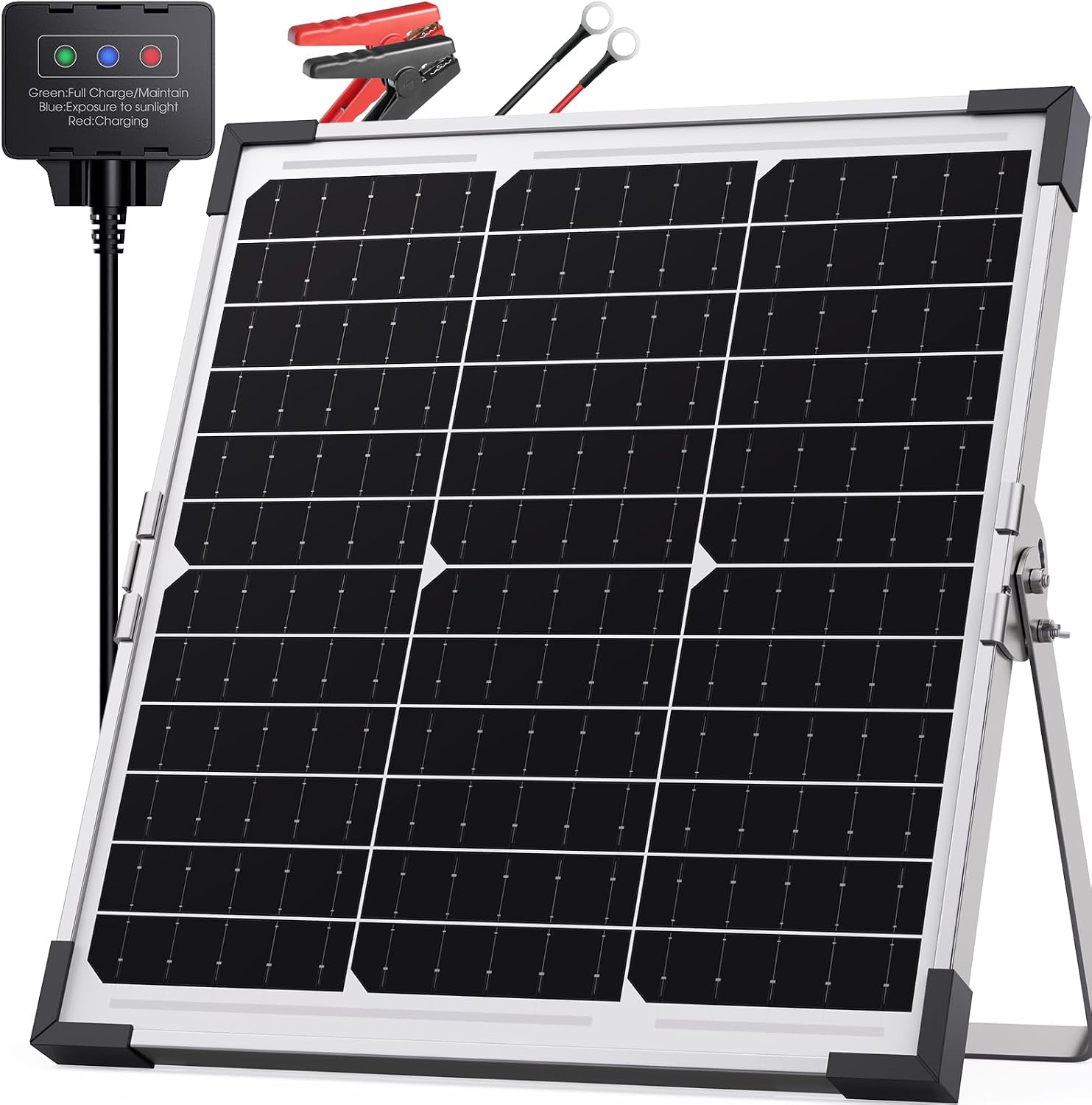 Callsun 20W 12V waterproof solar battery charger maintainer product photo