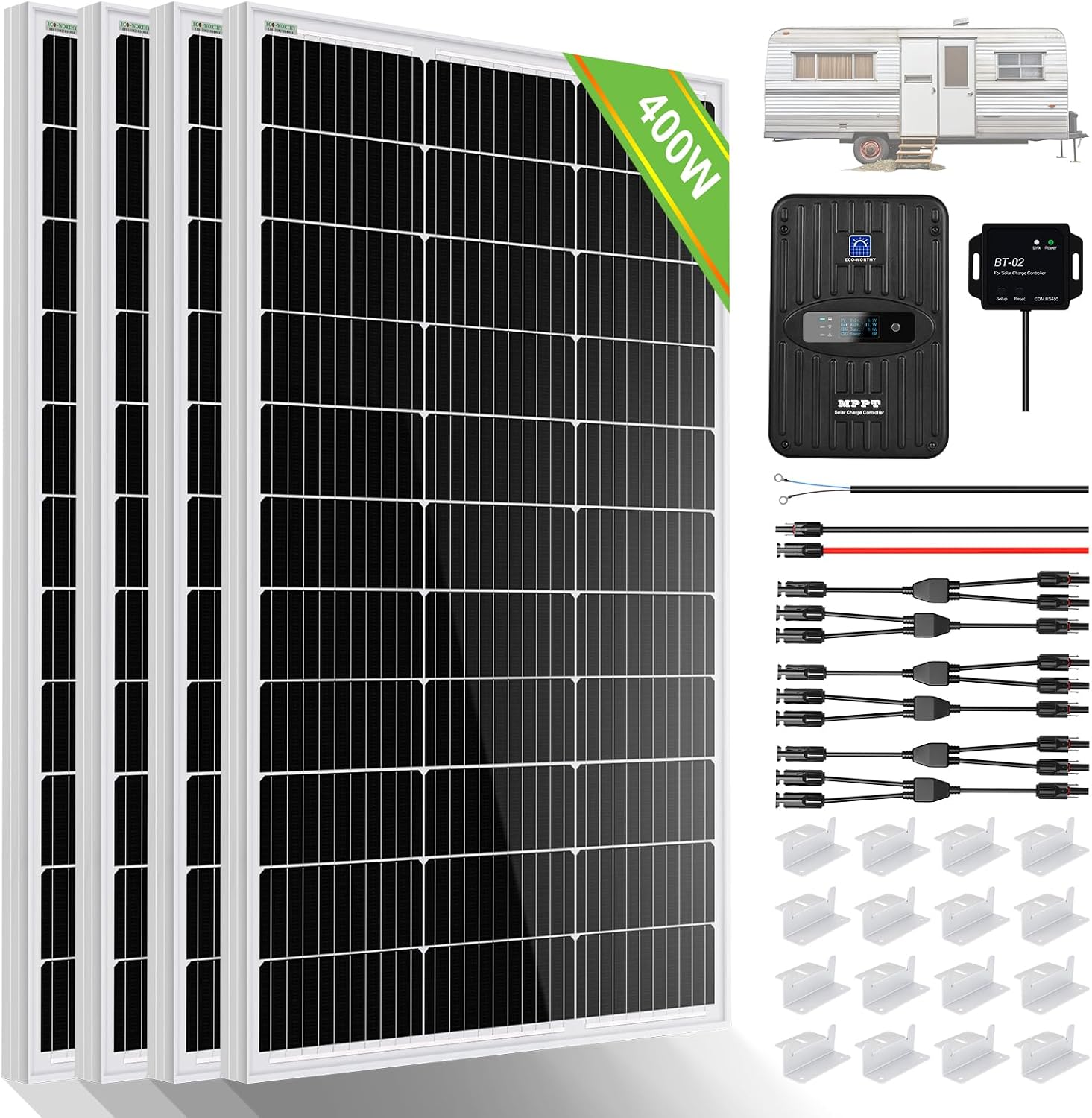 ECO-WORTHY 400W solar panel kit with MPPT controller