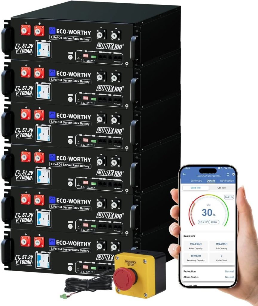 ECO-WORTHY Cubix100 48V 100Ah LiFePO4 battery for residential power system review