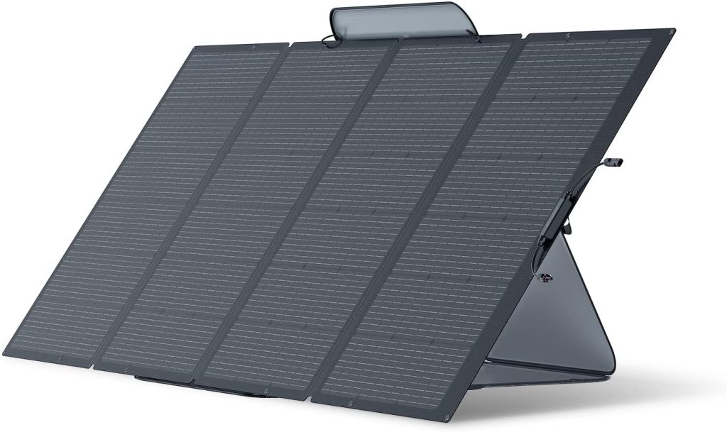 EF ECOFLOW 400W portable folding solar panel, real product photo