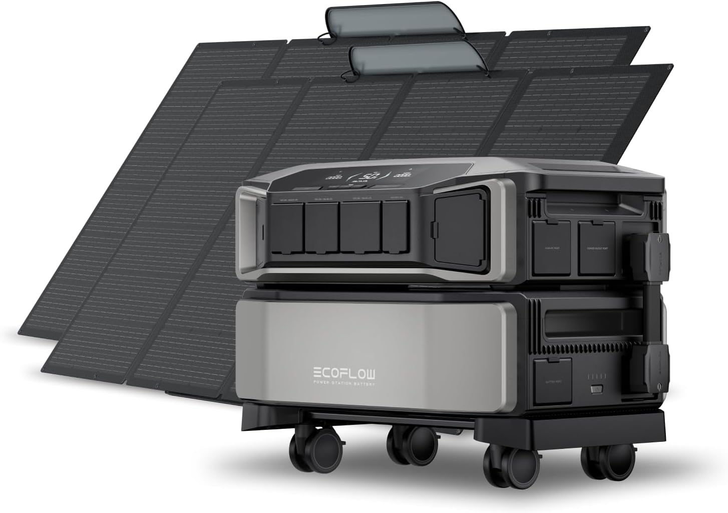EF ECOFLOW Power Station 6144Wh DELTA Pro Ultra with 2x400W Portable Panel | Lifepo4 Battery, Expandable to 90kWh, 2H to Full Charge, Home Backup Power, Solar Generator for Home Use, Emergency : Patio, Lawn & Garden - product photo