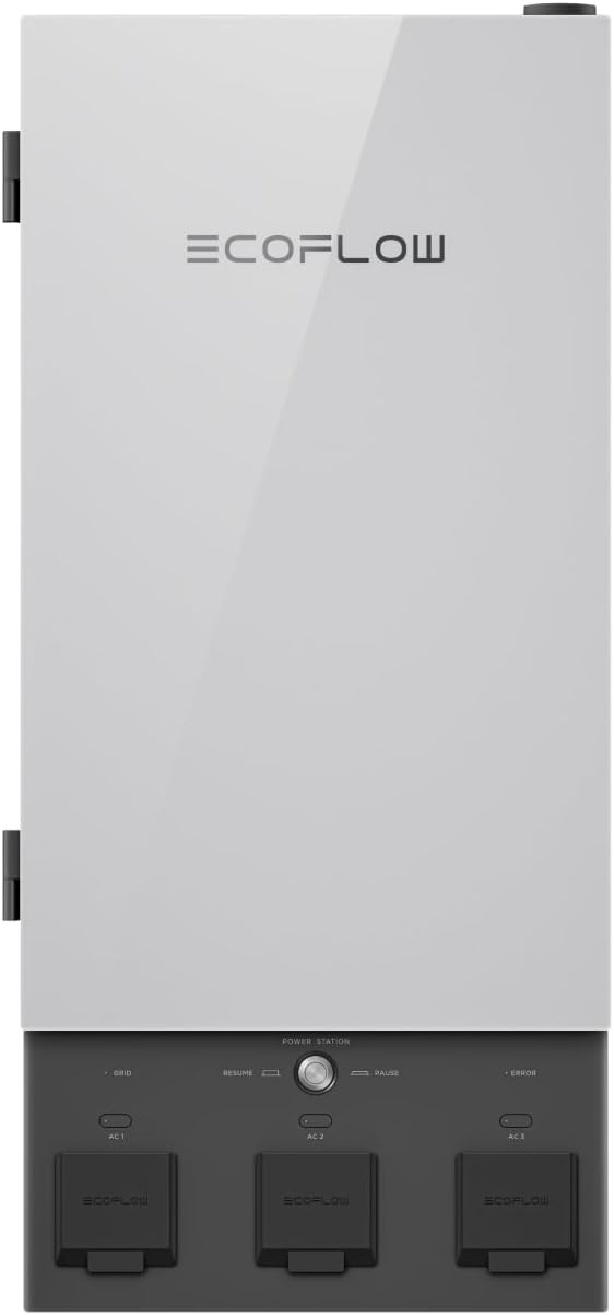 EF ECOFLOW Smart Home Panel 2, the Whole-Home Backup System Hub | 20ms Auto‑Switchover, EcoFlow App Control, 12‑Circuit Sub‑Panel works with DPU, DP3, Solar & Gas Generators : Patio, Lawn & Garden - product photo