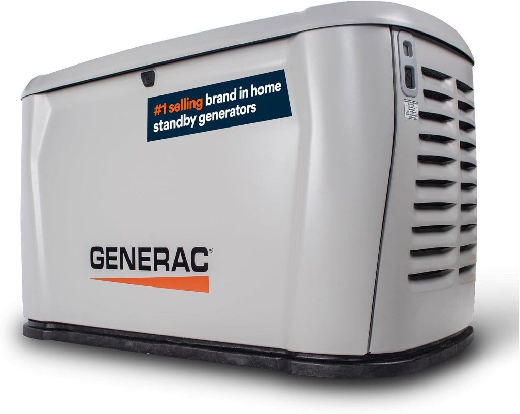 Generac 14kW home standby generator with cellular smart power monitoring