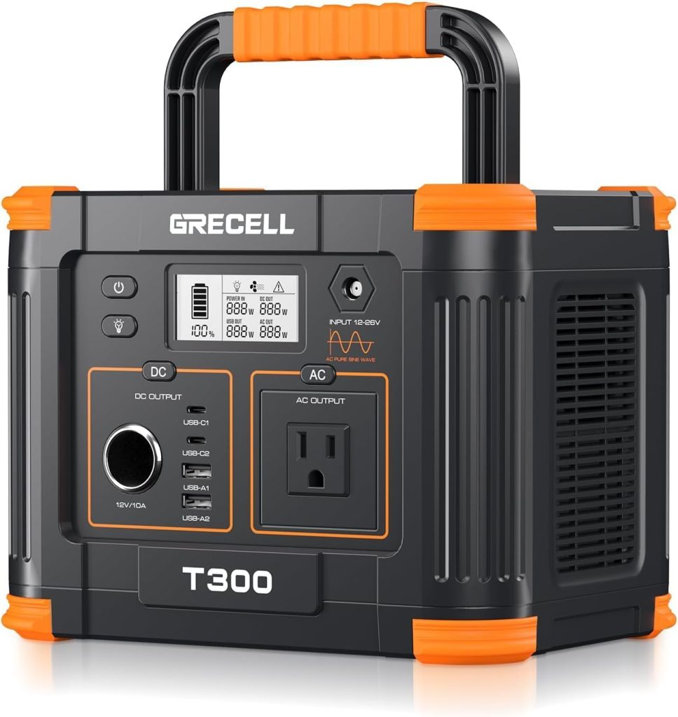 GRECELL 330W 230Wh portable solar lithium power station