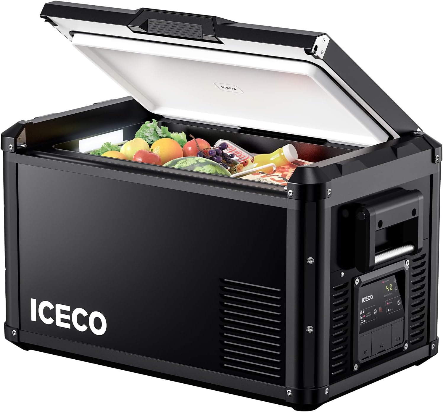 ICECO VL35 ProS 12V portable refrigerator, 37 quart SECOP compressor car freezer