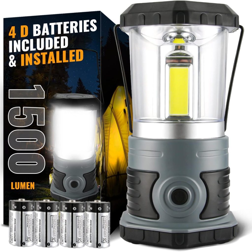 innofox 1500 lumen LED camping lantern for emergencies and camping