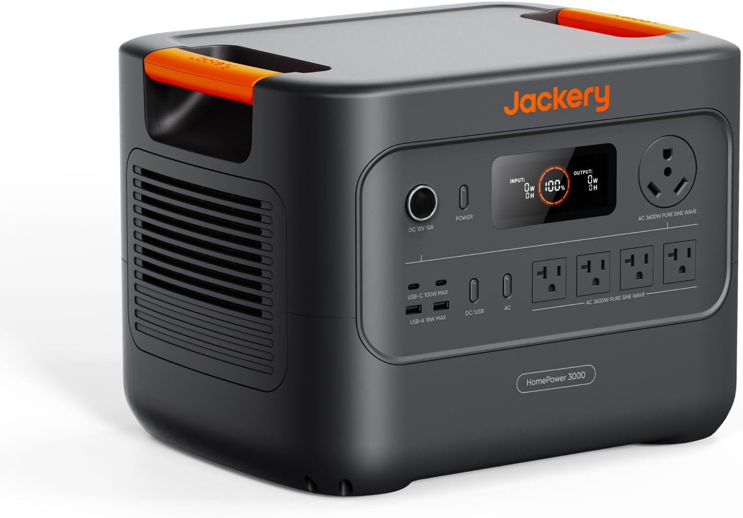 Jackery HomePower 3000 Portable Power Station with Explorer 3000 Pro, 3600W (Surge 7200W) Output, 3072Wh LFP Battery Solar Generator, Essential Backup for Home Use, Power Outage, RV, Emergencies : Patio, Lawn & Garden - product photo