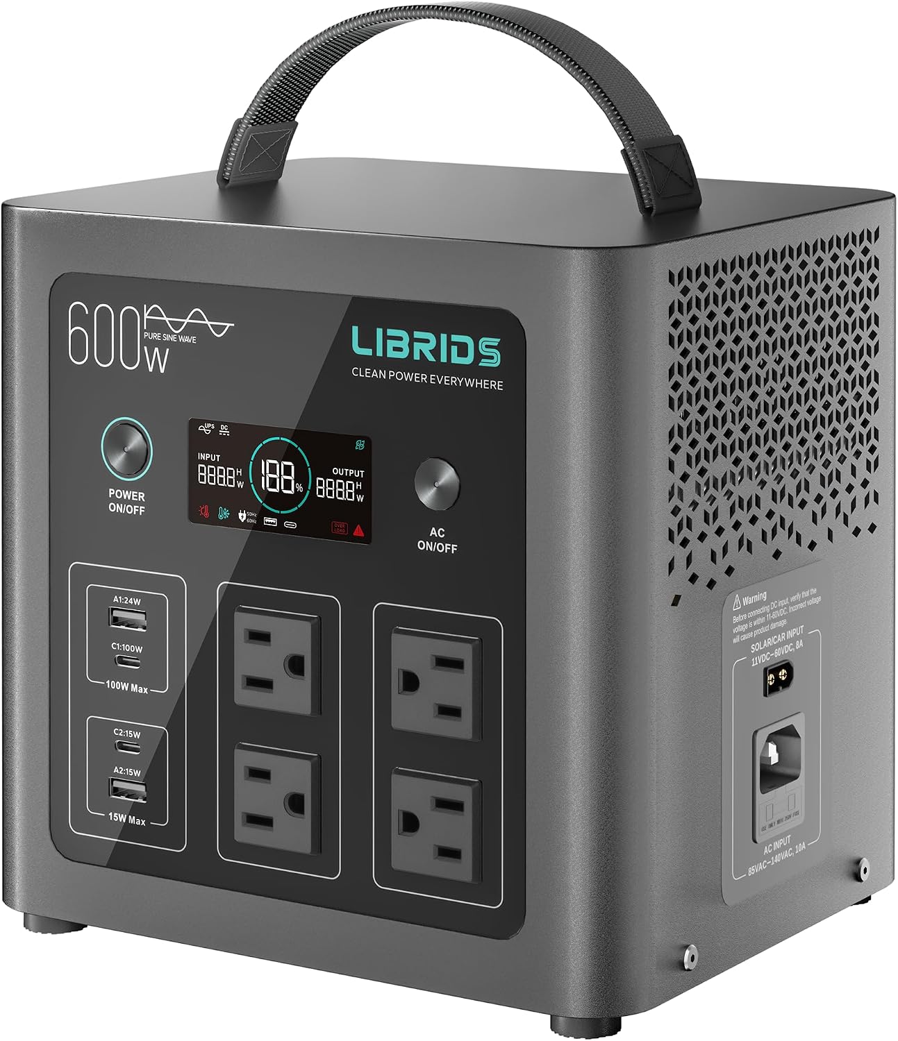 LIBRIDS C600 640Wh real product photo