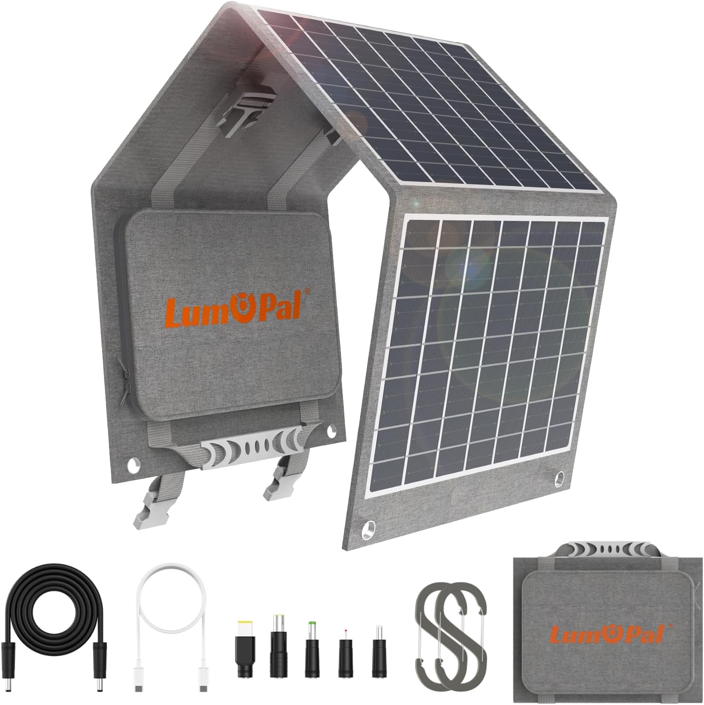 LUMOPAL 40W foldable solar panel charger product image