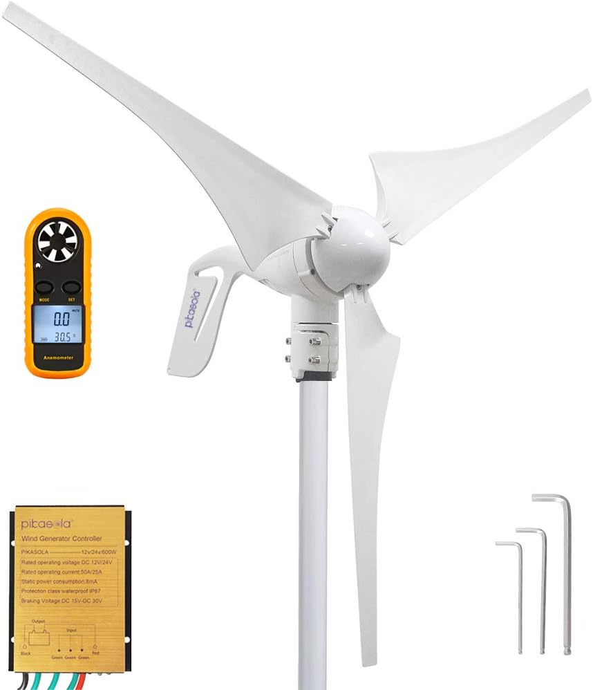 Pikasola 400W 24V home wind turbine generator product image