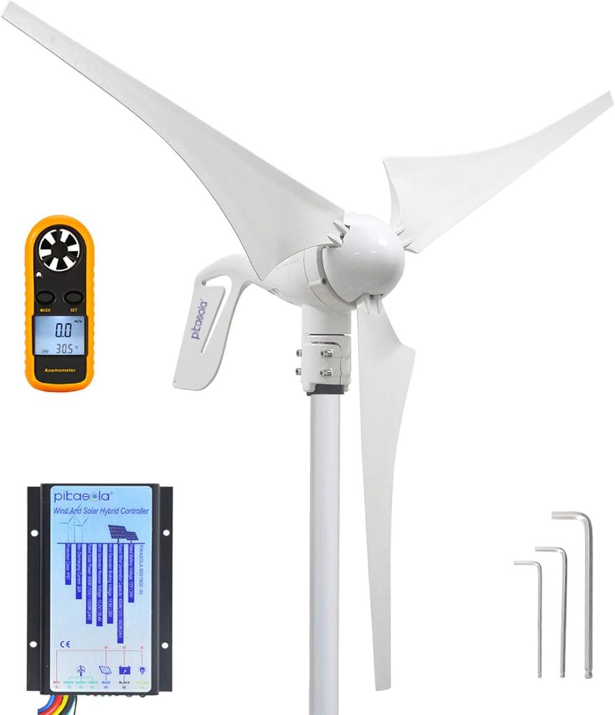 Portable 12V 400W wind turbine generator with 30A hybrid charge controller review