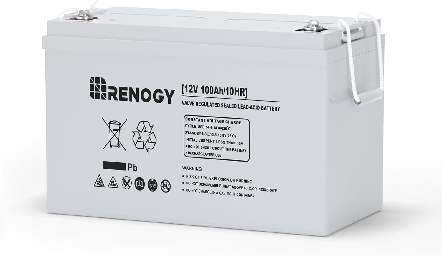 Renogy 12V 100Ah AGM deep cycle battery product image