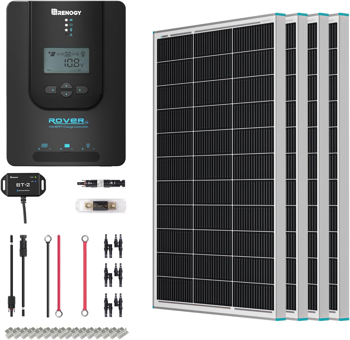 Renogy 400W N-type solar panel kit with MPPT controller product photo