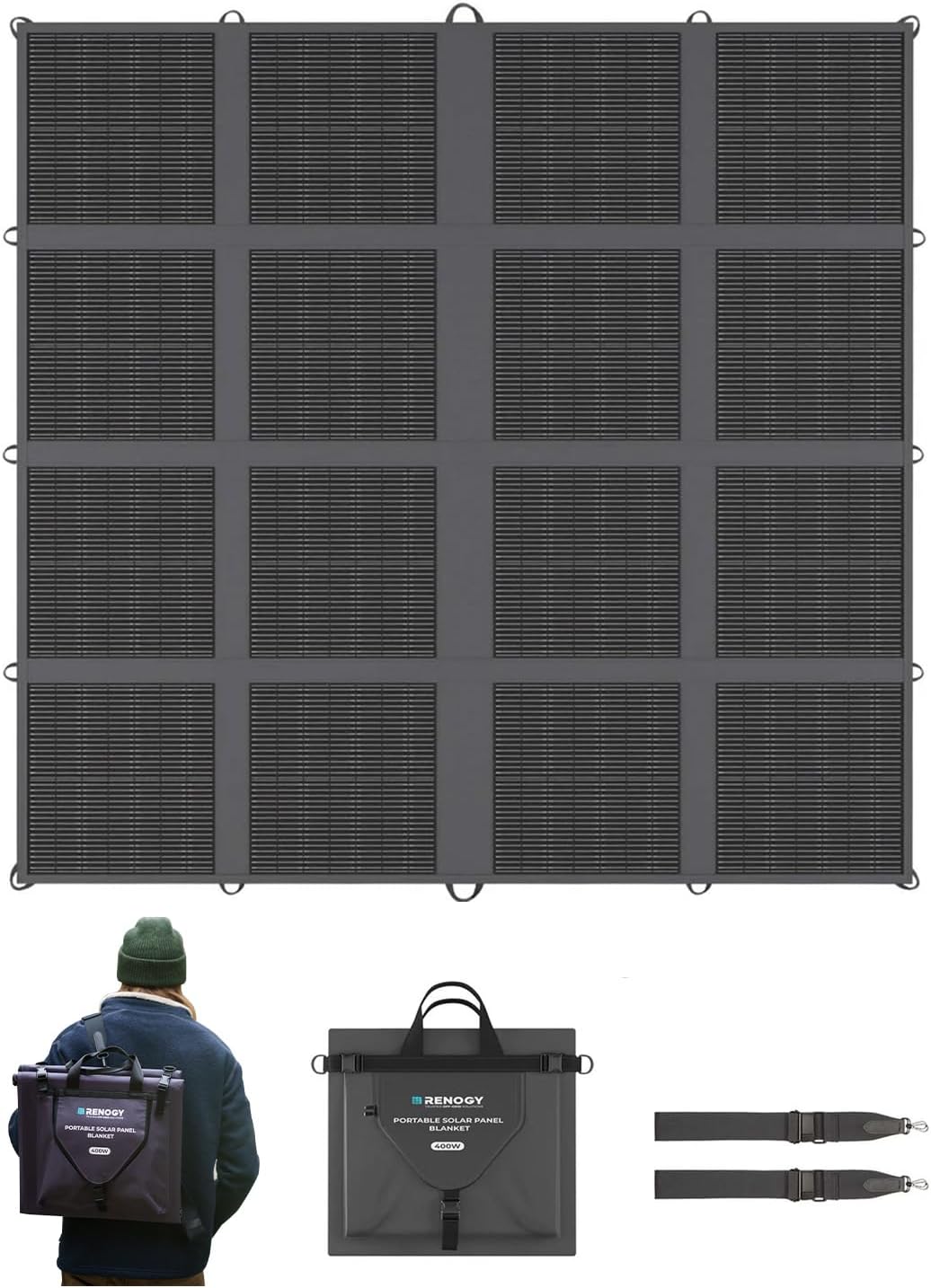 Renogy 400W Portable Solar Panel real product photo