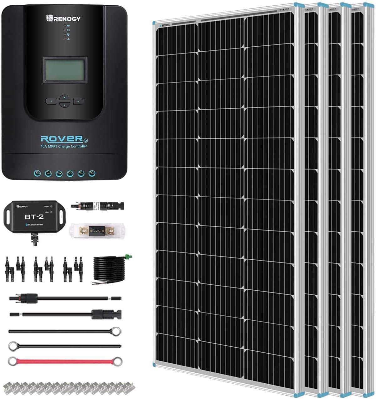 Renogy 400W RV solar kit with 30A PWM charge controller product photo