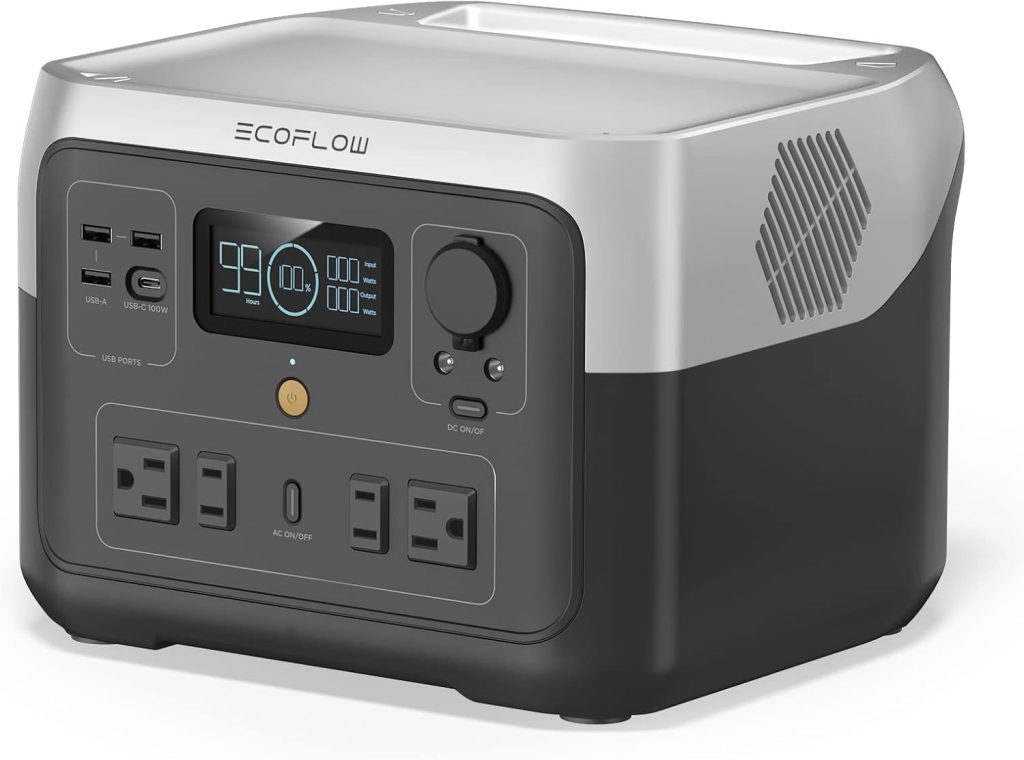 EcoFlow RIVER 2 Max 512Wh LiFePO4 portable power station for camping