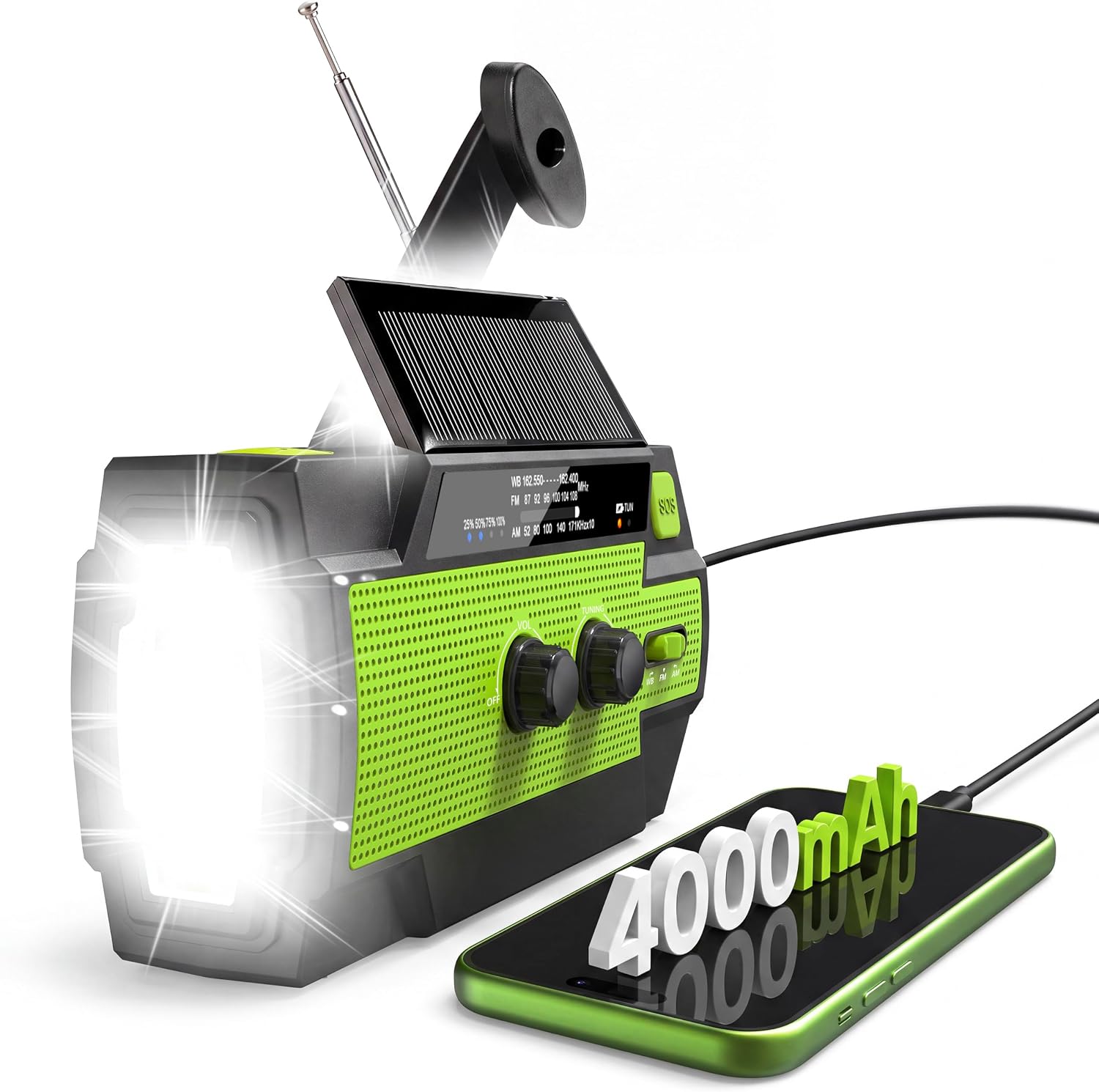 RunningSnail MD-090P emergency weather radio real product photo for camping
