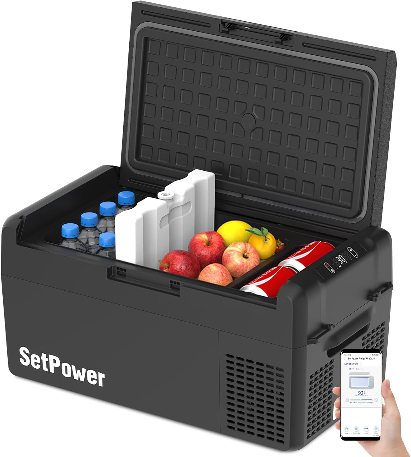 Setpower 21 quart 12V car refrigerator real product photo