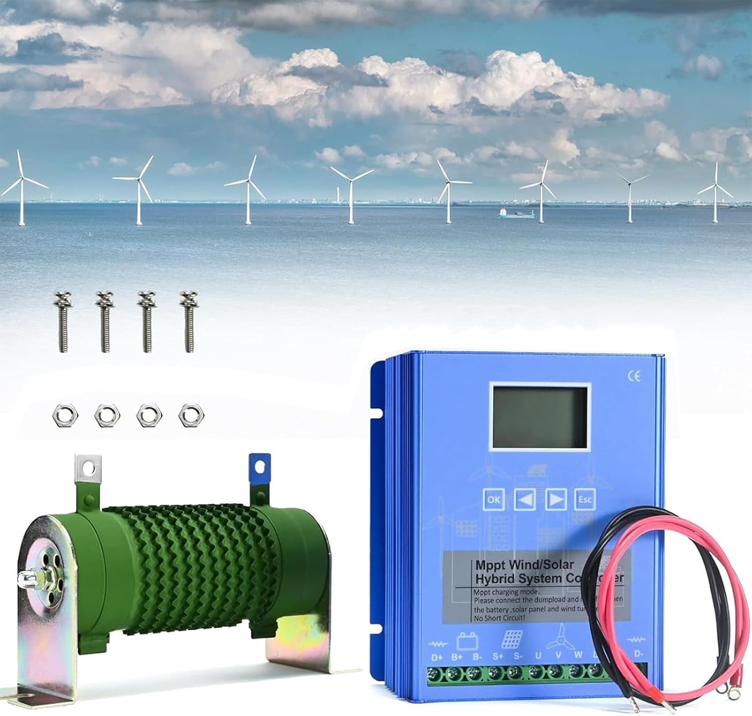 Wind Solar Hybrid MPPT Controller real product photo