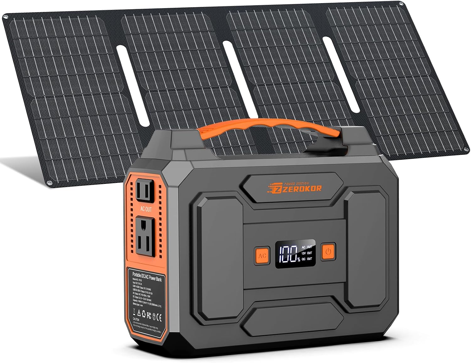 ZeroKor 100W Solar Kit real product photo